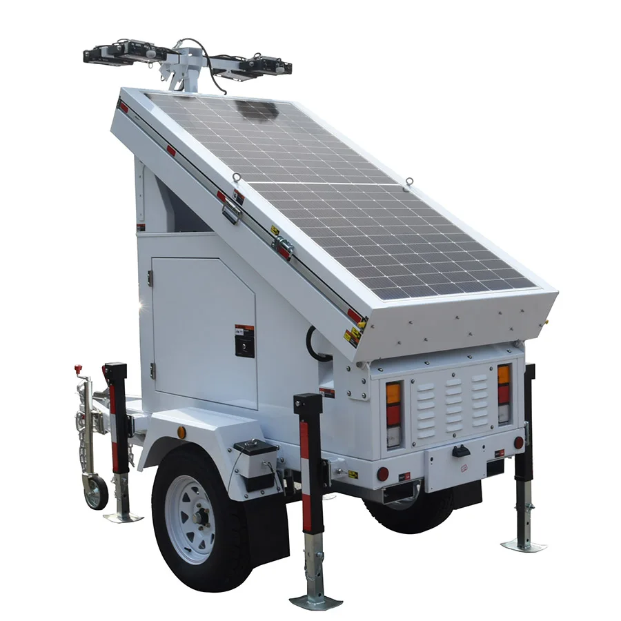 high quality  mobile cctv light tower trailer outdoor