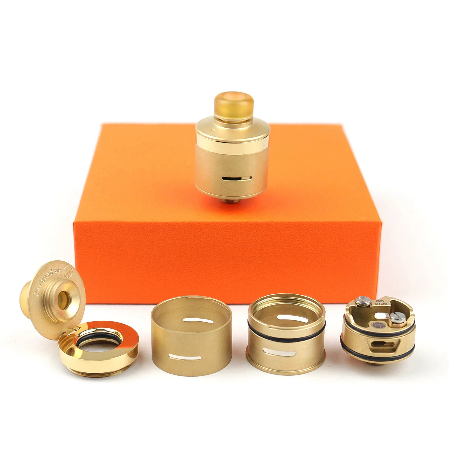 Manufacturers Direct Sale Pressure Sensor BP ATOMIZER Electronic Cigarettes BUSHIDO V3 RDA - 24K GOLD Plated