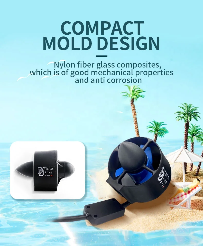 DD TD1.2 24V 350KV 3S-6S Rov Thruster 100M Robot Detects Underwater Thrusters 12 Volts BLDDC Brushless Motor