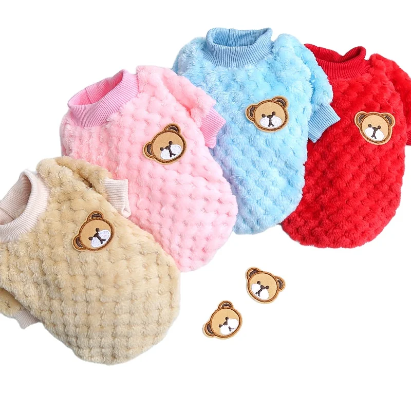 Wholesale Autumn Winter Pet Warm Flannel Method Fighting Two-legged Pet Hoodies