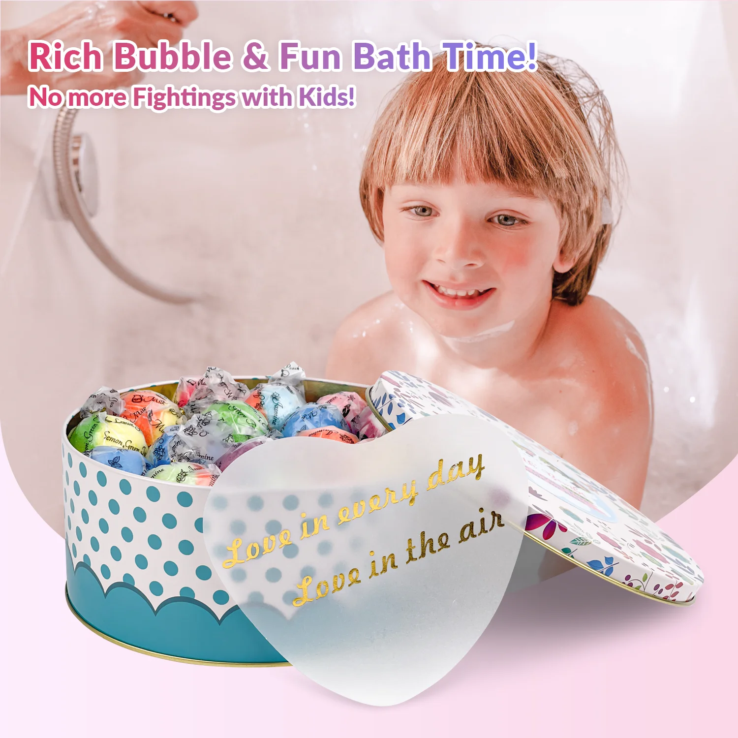 2022 New Bath Shower Bomb at Amazon 100% natural organic bath fizzy bomb safe kids bath bubble bomb with surprise toys inside