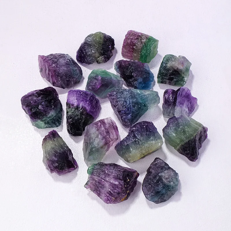 2~5cm 100gram Natural Rough Crystal Quartz Big Energy Stone Chips Fluorite Amethyst Gravels Tumble Stone Decoration