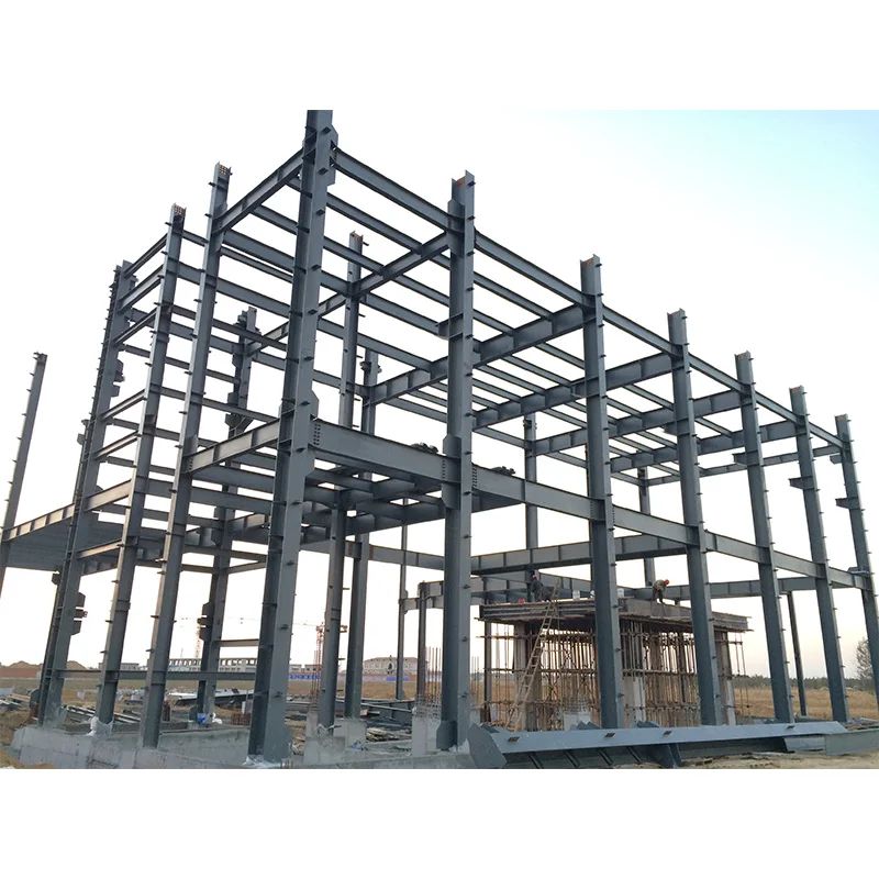 Light Steel Structure Workshop Factory Prefabricated Large Span Warehouse Steel Shed Hangar Garage Office Building