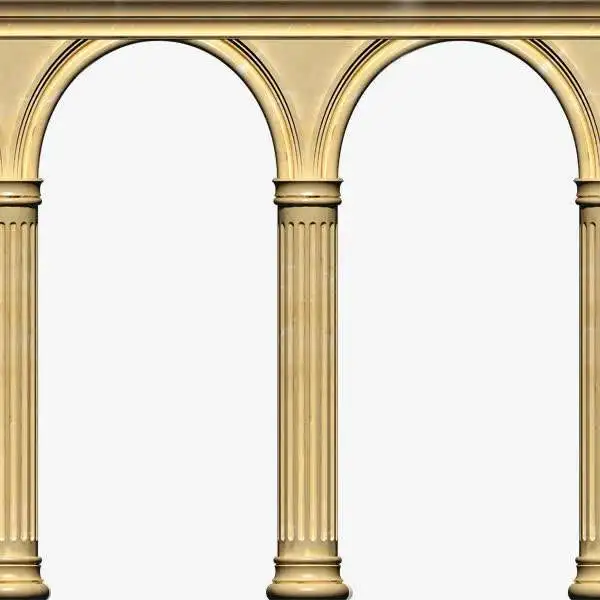 Shengye Outdoor Decoration Stone Natural White and Yellow Marble Pedestal Column Hand Made Pillar