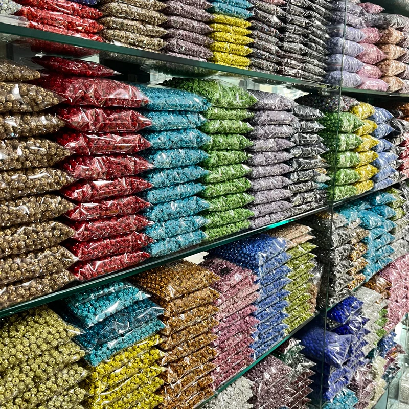 6mm 8mm 10mm 12mm Disco Balls Clay Beads , Loose Polyer Spacers Beads for Jewelry Making