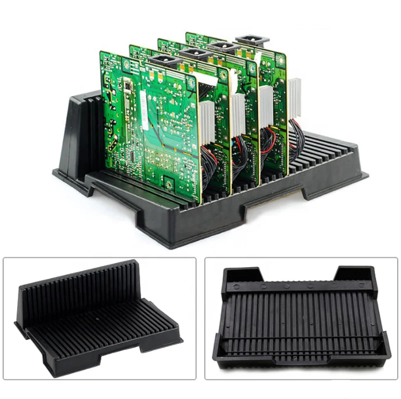 Conductive Plastic PP L Style ESD PCB Storage Rack