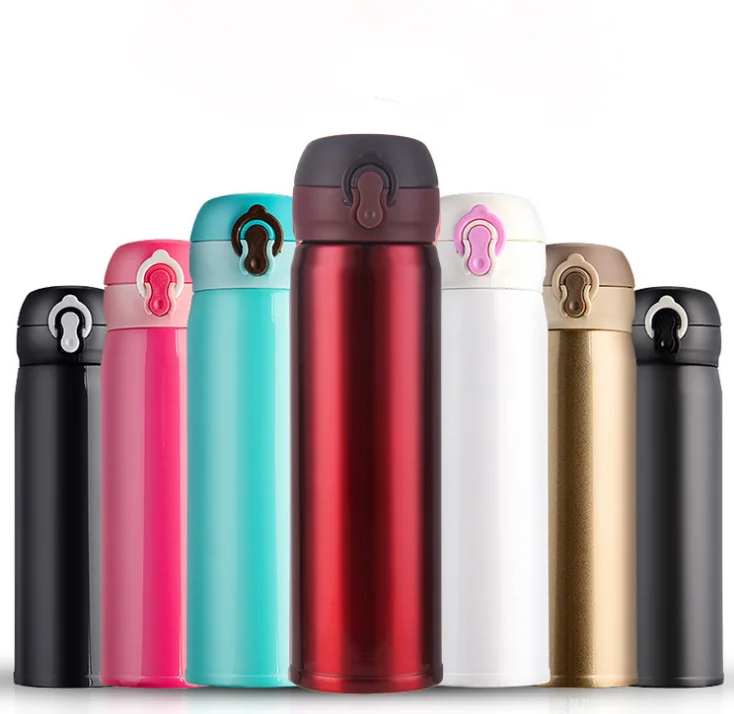 2020 xportop Japanese Customized Color Printing Logo Vacuum Insulated Stainless Steel travel flask Water Bottle with Strainers