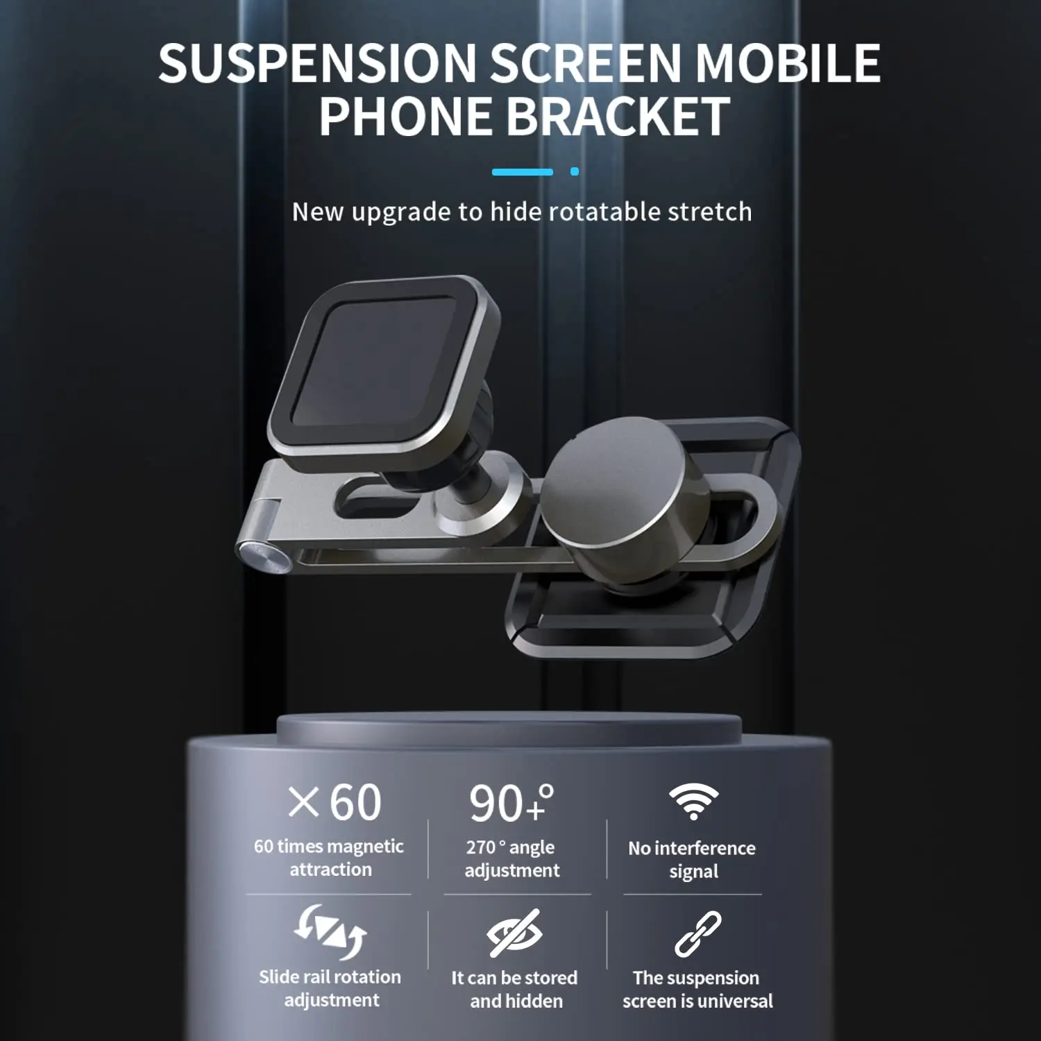 Складной держатель для телефона с логотипом на заказ, новый многофункциональный автомобильный держатель для телефона на приборную панель