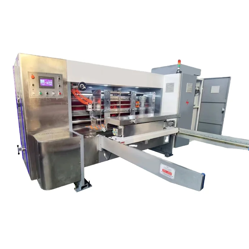 Automatic Corrugated Carton Boxes Multi-color Printer Slotter Rotary Die Cutter Machine