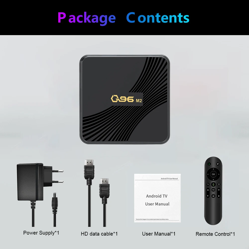 BYINTEK Q96 M2 4K Android 11 international cheapest smart black TV BOX with 16 ROM support 3D games video hd