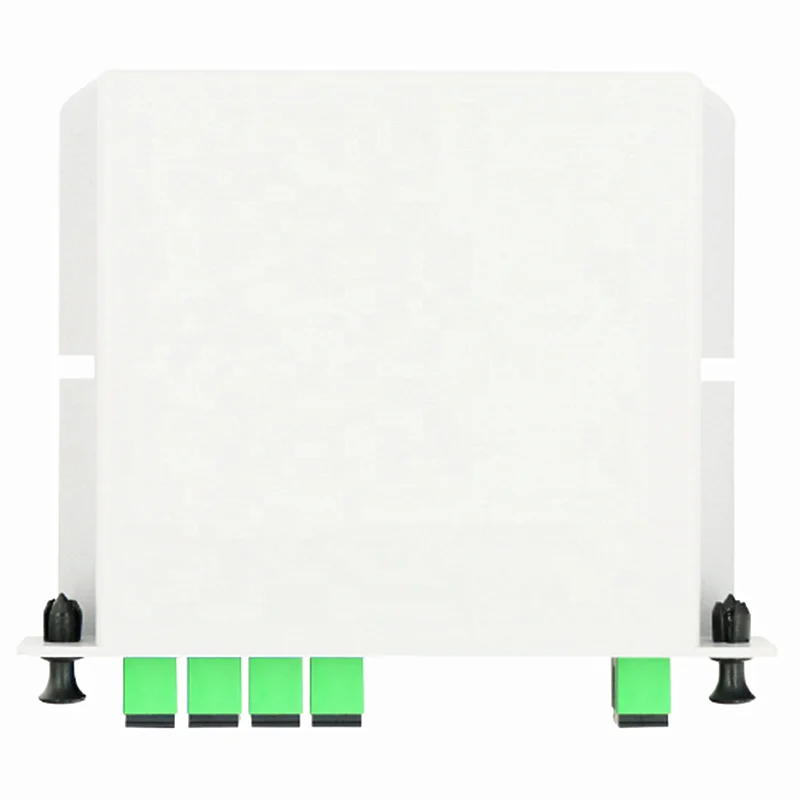 China ZKP 1X4 Fiber Optical Splitter PLC Splitter Insert Type Fiber Optic Divider with Adapter SC/APC
