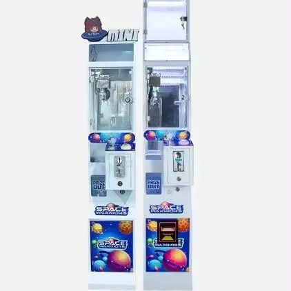 ODM/OEM Bill Operated Small Boutique Machines Mini Commercial Claw Machine Crane Machine Mini Toys With Display Case
