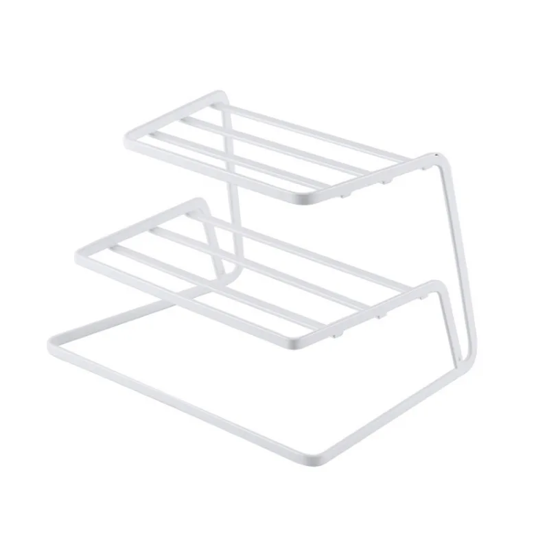
Wholesale Kitchen 3 Layer Metal Drying Dish Bowl& Plate Rack Household Stackable Wire Mesh Shelf 