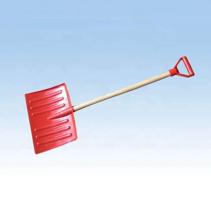 Ergonomic Double Handle Snow Shovel with Telescopic Handle
