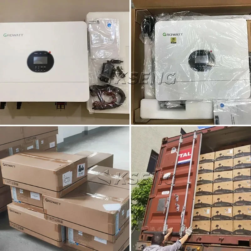 Growatt EU warehouse 6kw SPF6000ES SPF 6000 ES PLUS Single Phase off grid Pure sine wave mppt 6KVA 6000w solar inverter