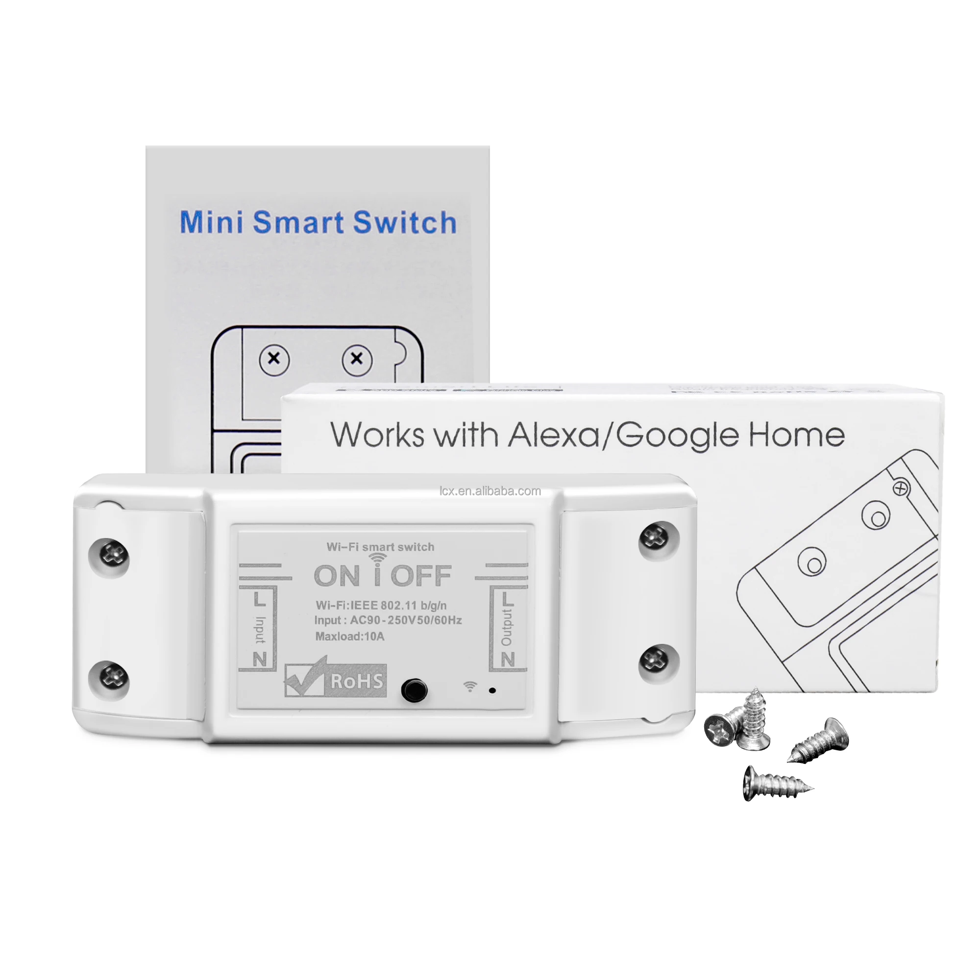 2022 New Arrivals Mini Tuya Zigbee 2 Way No Neutral Line Wireless Wall Switch Module Relay Voice Control Smart Home Google