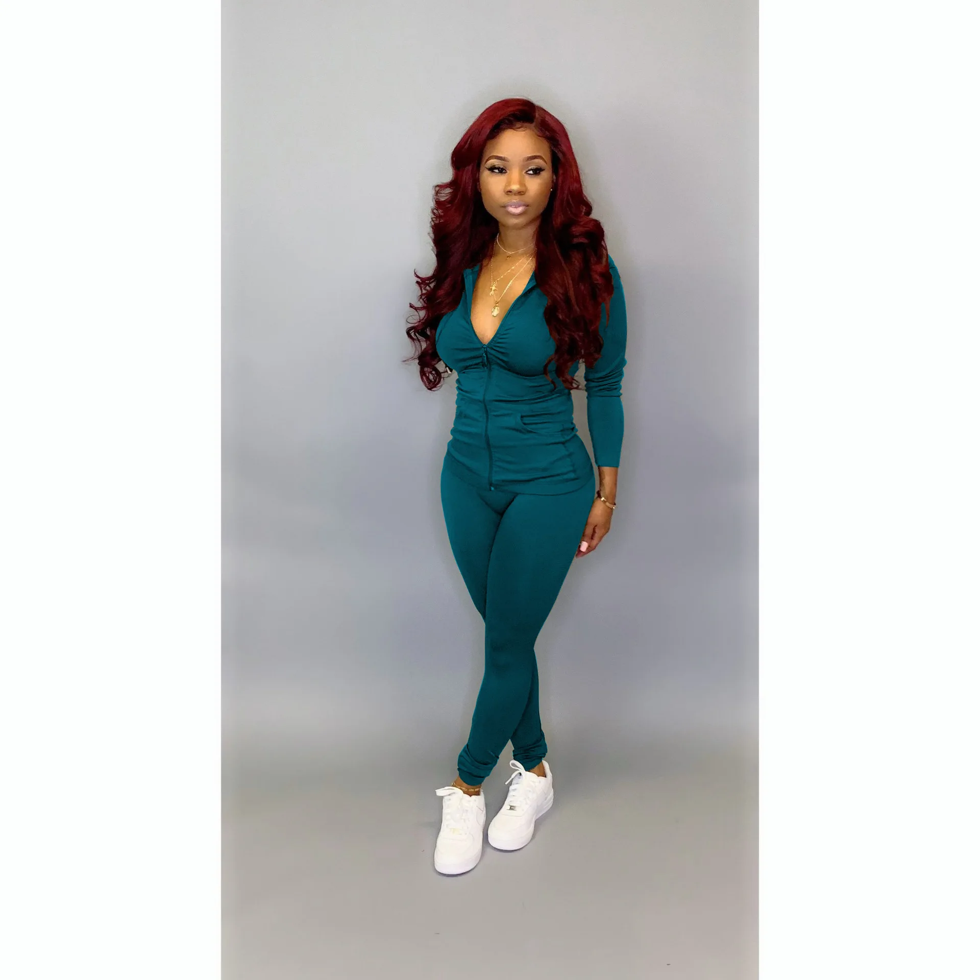 Wholesale fall clothing for women tracksuits hoodie two piece pants set women outfits clothing catalog for women