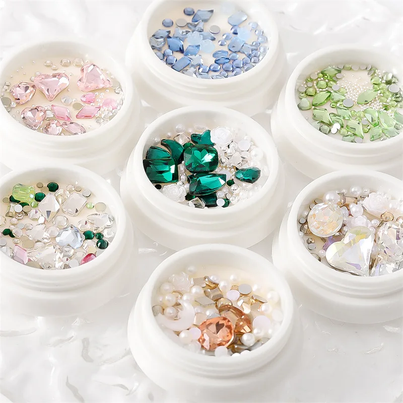 Japanese Style Nail Accessories Butterfly Flash Diamond Nail Decoration