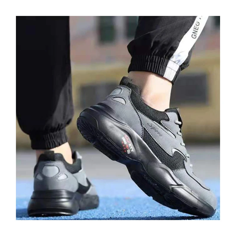 
Factory Outlet High Quality Wear-Resistant And Breathable Anti-puncture Full Season Safety Shoes For Men Steel Toe 