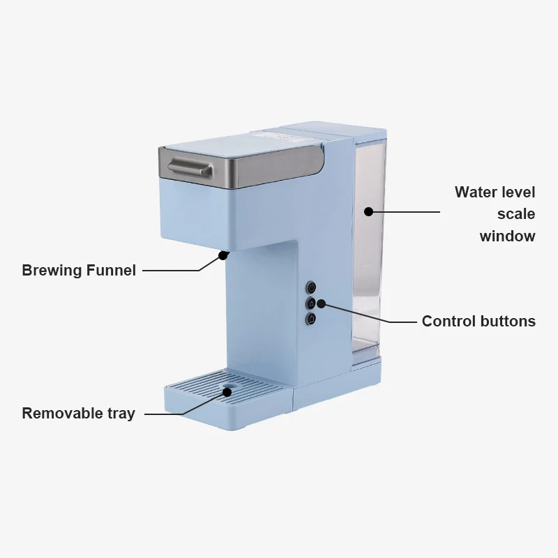 Good Price Switch Control 1150W 1.36L Office Electrical High Quality Coffee Machine