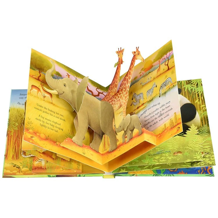ULi Customized OEM wholesale hot sale kids baby studying creative educational 3D pop up books for children