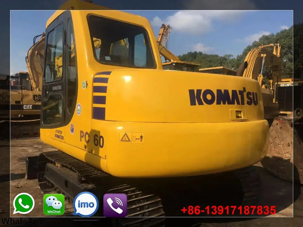 Used Komatsu mini excavator komatsu pc60-7 small excavator used small komatsu excavator pc60-7