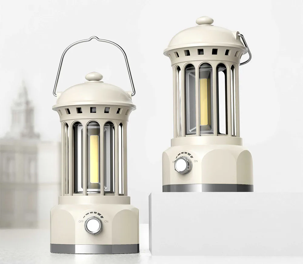 Outdoor COB Camping Lantern Retro Campsite Light Portable LED Emergency Lamp for Yard Camping Lights