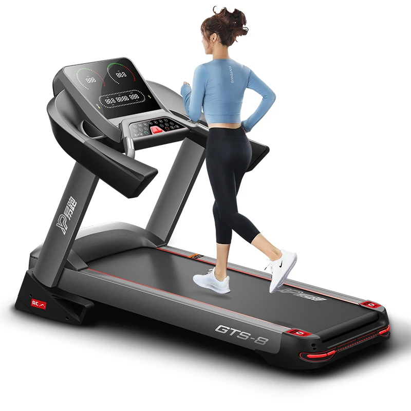 YPOO AC motor semi commercial treadmill android china treadmill factory treadmill gym sports 52CM running machine with  APP