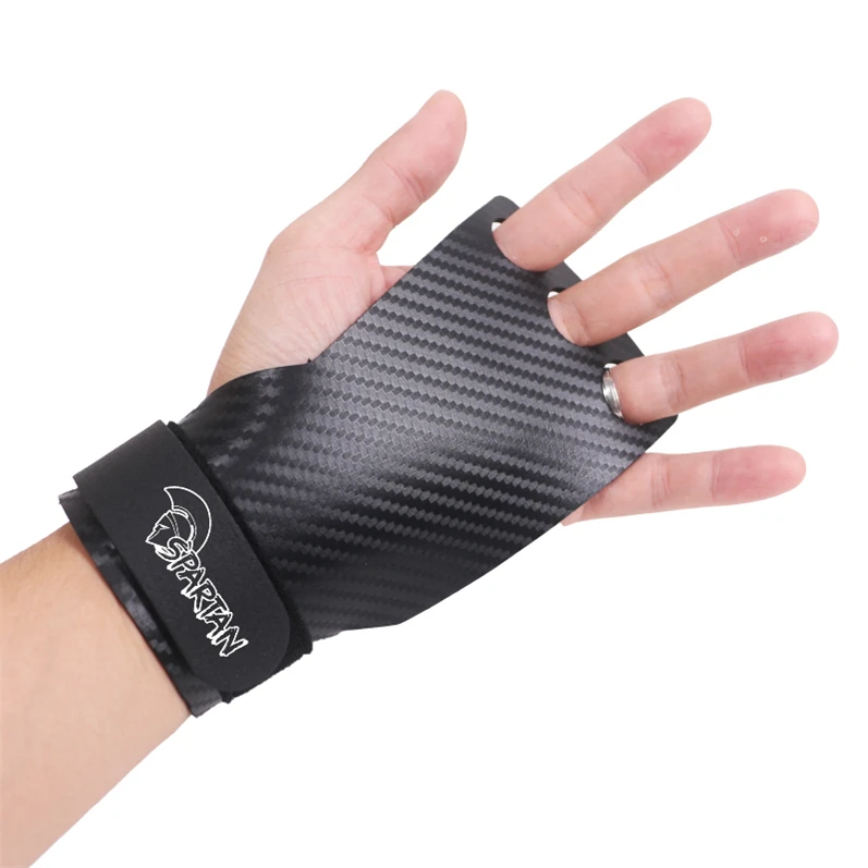 3 Holes Leather Cross Training Hand Barbell Weight Lifting Gymnastics Grips