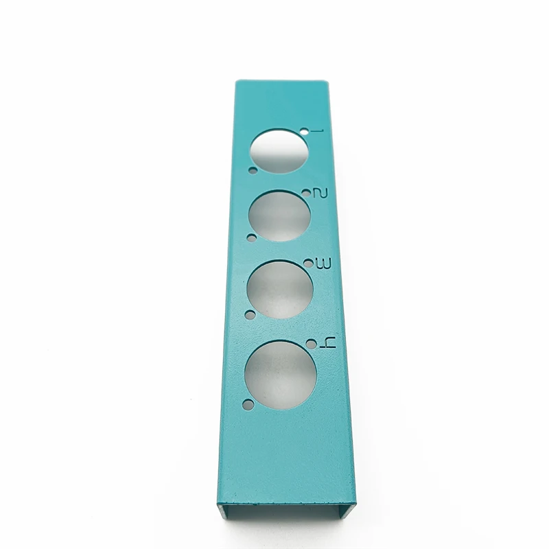 Custom  Sheet Metal Bending Laser Cut Service Sandblasting Blue Color Anodized Metal Enclosure Sheet Metal Fabrication