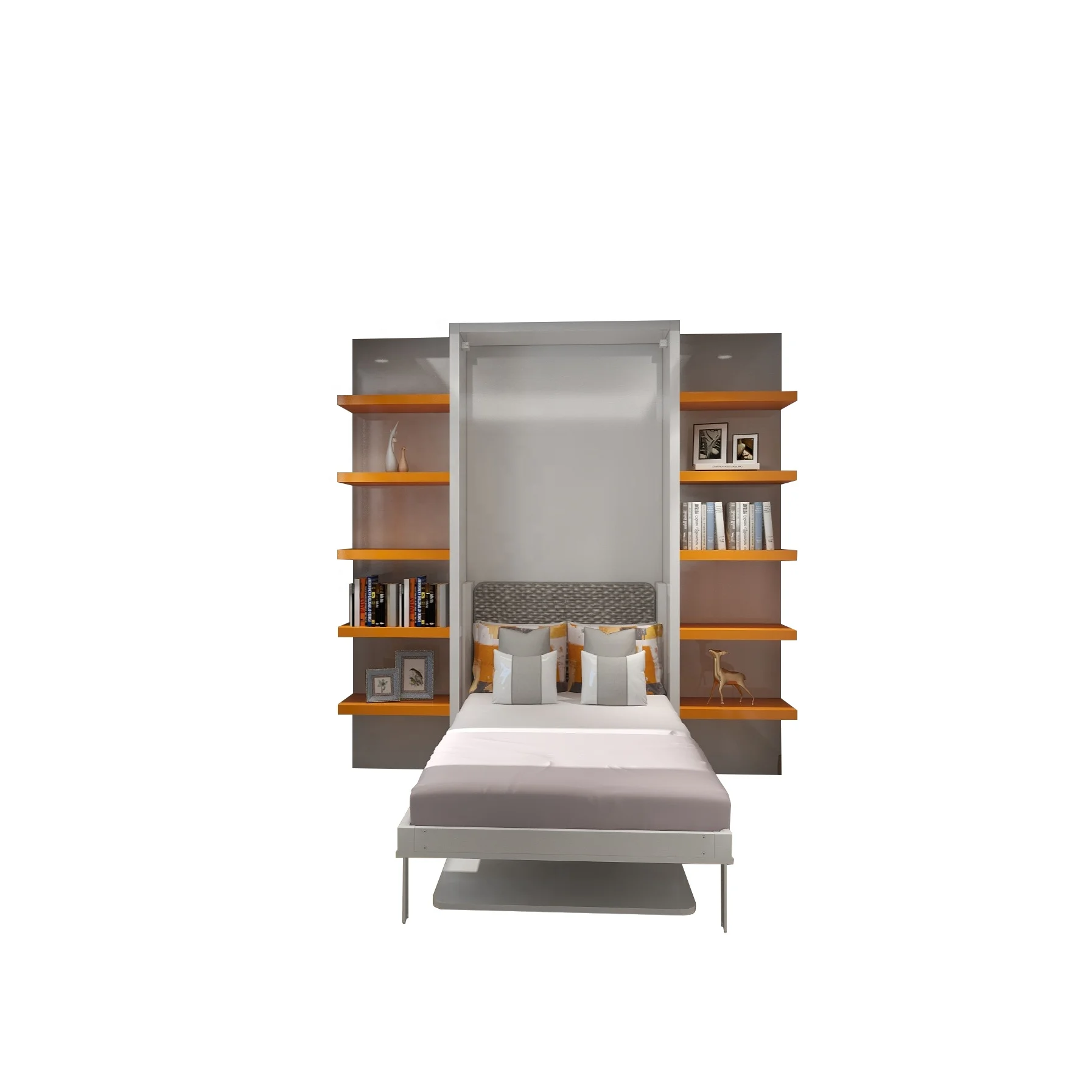 Custom Design Murphy Wall Bed Wall Mounted Folding Bed Systems For Hall