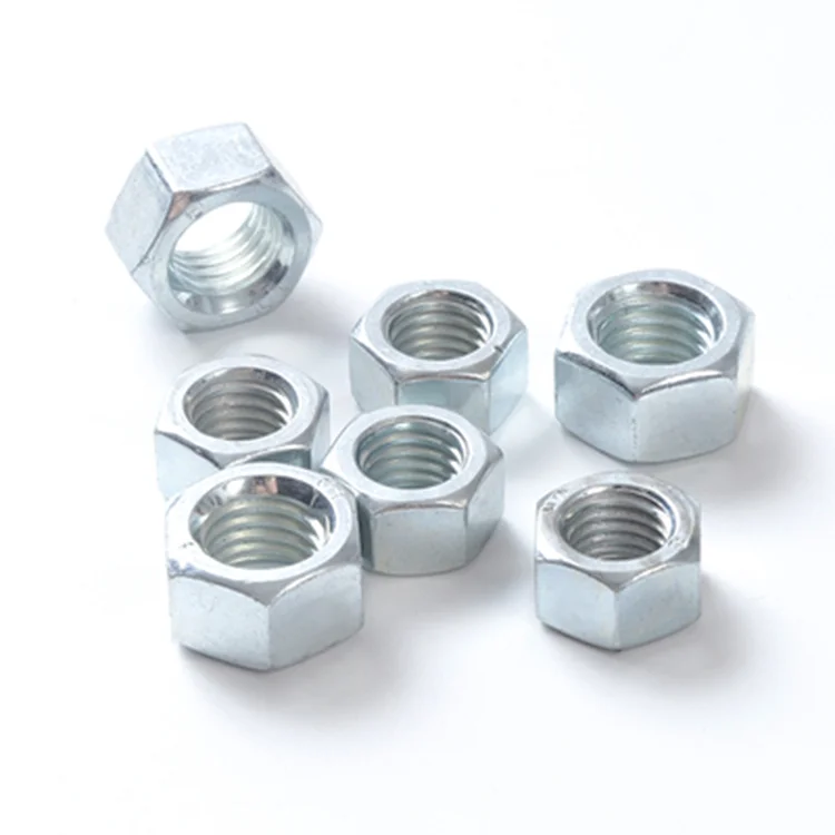M4M5M6M8 8Grade China Hex Nut Sae Hex Coupling Nuts Galvanized Hex Nut DIN934