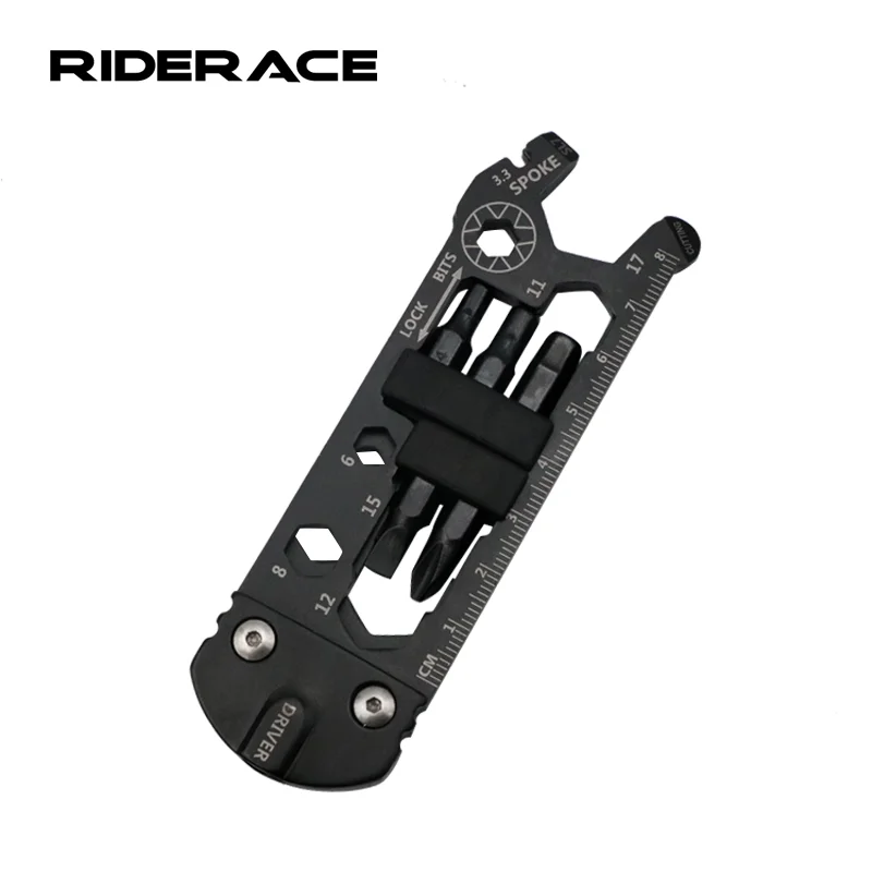 RIDERACE Universal Multifunctional Repair Tool Kit Portable Stainless Steel Activity Wrench Screwdriver Combination Pocket Tools