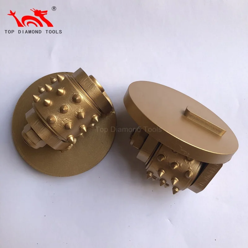 Revager Diameter 230mm or 270mm Bush Hammer Tool Plate With 3 Rolls or 6 Rollers for creating a bush hammered surface