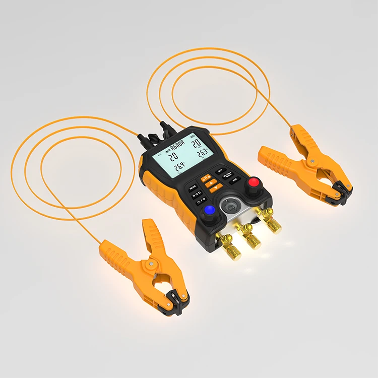 HTI HT-750 Digital Refrigerant Meter Electronic Digital Manifold Gauge oem odm obm