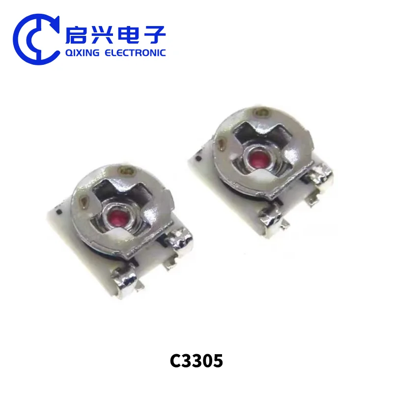 C3305 Trimmer Potentiometers 1K 5K 10K 20K 50K 100K 100R 102 103 single turn  Glass Glaze Patch 3*3 SMD adjustable resistor