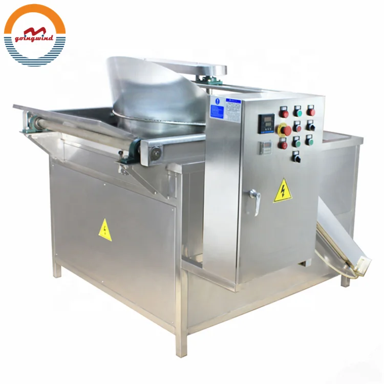 Automatic commercial falafel frying machine auto industrial samosa chin chin pani puri gas batch oil fryer cheap price for sale