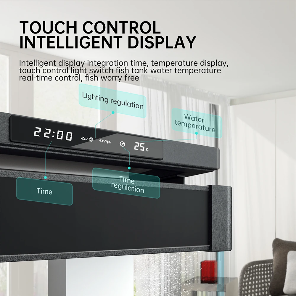 Yee Factory Wholesale Ultra White Glass Aquarium Medium And Large Fish Tank With Filter And Aquarium Light