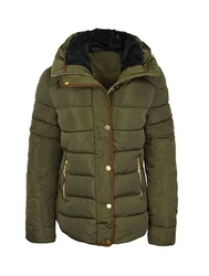 customised warm jacket fur pattern Winter Lady Warm loose Styles jacket wholesale