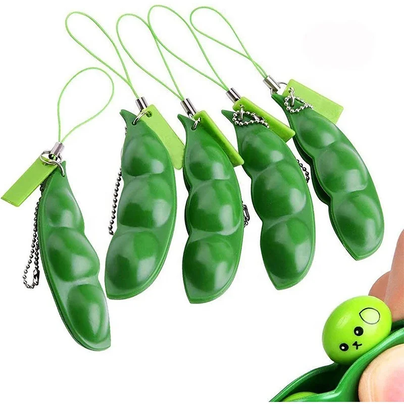 Hot-Selling Other Fidget Toy Bean Shape Plastic Vinyl Toy Scented Squeeze Stress Ball Relief Slow Bising Toy