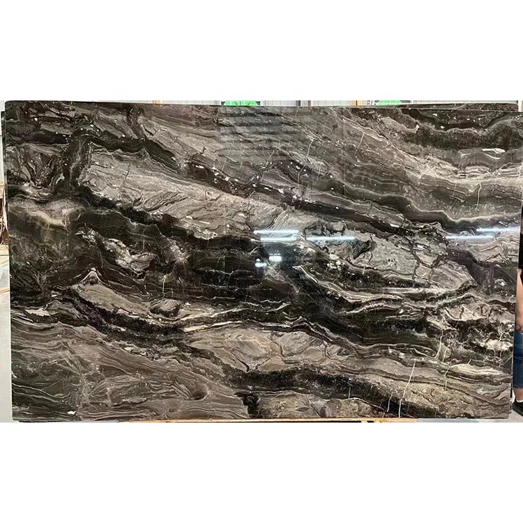 Italian stone slab arabescato grigio orobico venice brown marble for flooring