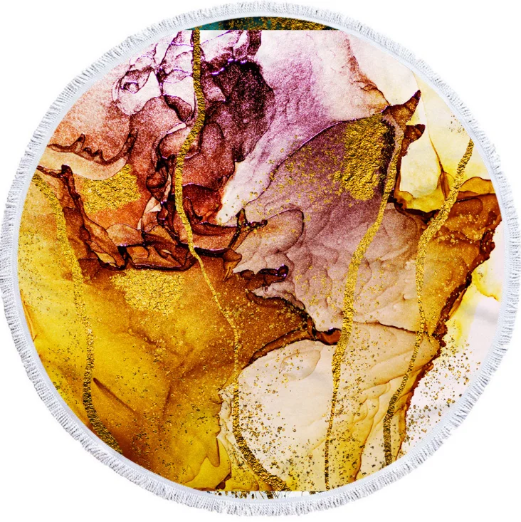 Colorful Quicksand Pattern Microfiber Shower Bath Towel Travel Blanket Swimming Cover