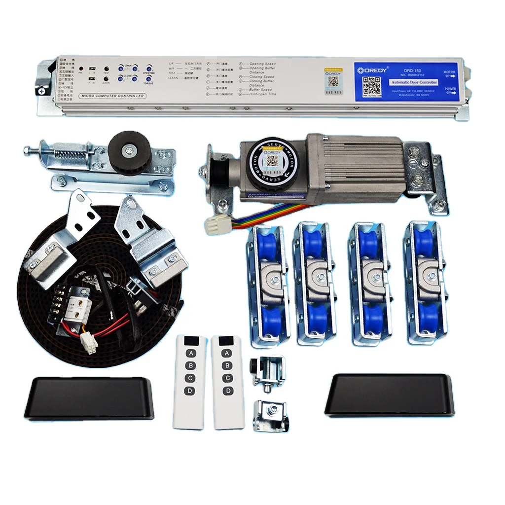 Oredy Easy Operation TUYA Frameless Glass Door Opening Machine Automatic Sliding Door mechanism Unit