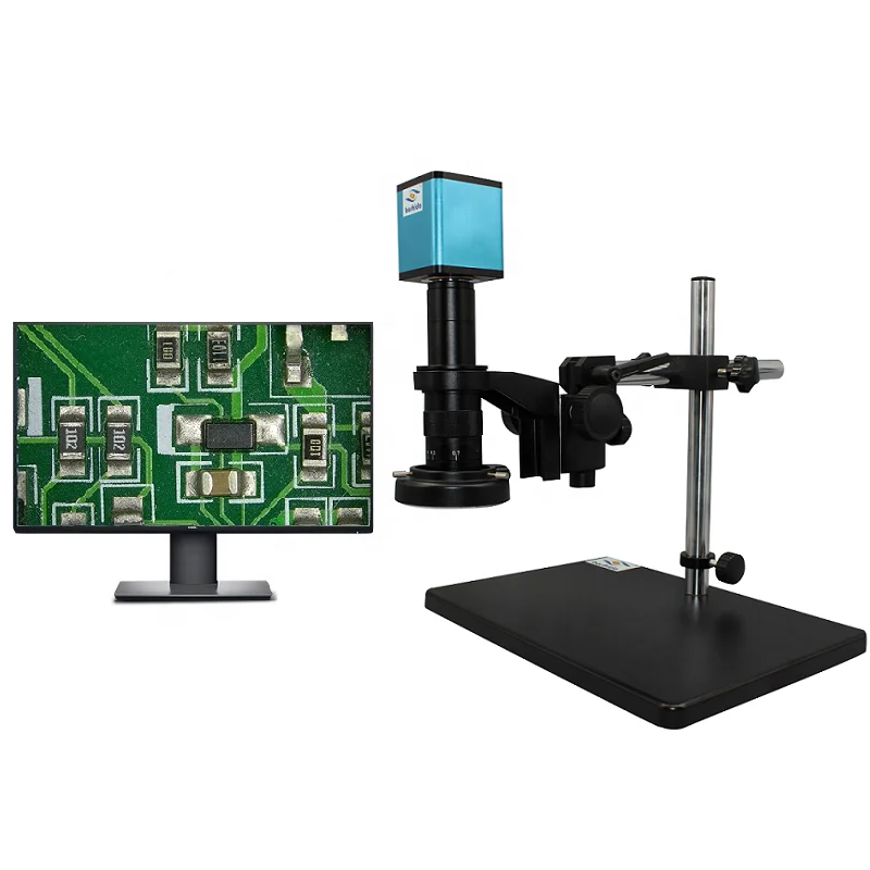 BOSHIDA  boom arm stand Auto focus digital video microscope  for electronics checking and industry inspection