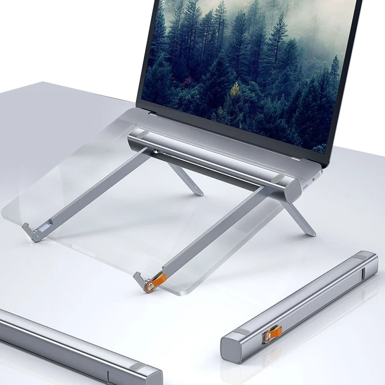 Складная подставка для ноутбука алюминиевый Магнитный держатель компьютера 3 уровня регулируемый угол