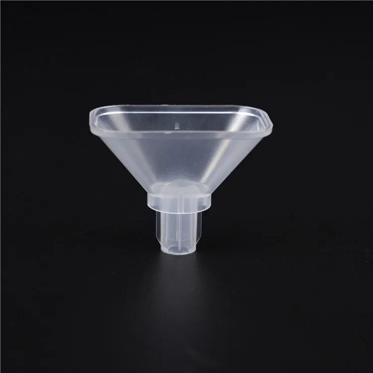 A saliva collection funnel and a dropper extraction tube used for saliva collection and extraction