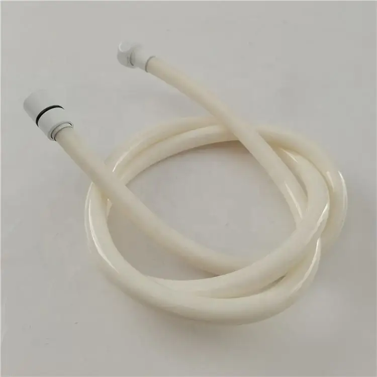Factory Directly Sold Shower Pvc Flexible Water Hose China Custom Made White Pvc Shower Hose With White Brass Nut