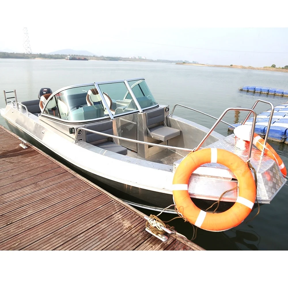 
KINDLE All welded V Hull Aluminum Fishing High Speed Boat 