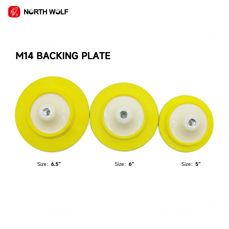 Rotary Soft Edge Hook and Loop Backing Plate 5Inch Polisher Backing Plate High Quality Rubber Backing Disc