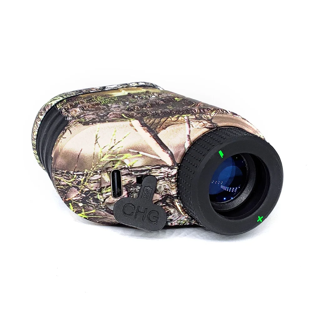 Camouflage Handheld Rechargeable Hunting Golf Laser Rangefinder With Magnet Adsorption 600-1500M for Golf and Hunting